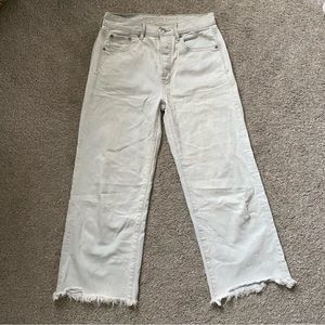 American Eagle Cropped Wide Legged Jeans